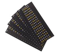 STOBAZA Adesivi per Tastiera Chitarra 4 Pezzi Note e Accordi Decalcomanie per Scale per Principianti Compatibili Chitarra Elettrica e Acustica Strumenti per Esercizi e Apprendimento
