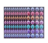 STOBAZA Adesivi Rinforzo Foro Carta Autoadesivi 48 Pezzi, Etichette Rinforzanti per Quaderni a Fogli Mobili, Decorativi e Compatibili per Uso Scolastico e Ufficio