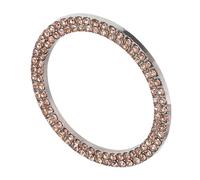STOBAZA Anello Decorativo Pulsante Auto con Strass Scintillanti Copertura Pulsante Start Adesivo Brillante per Interni Veicolo Facile da Applicare e Resistente
