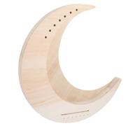 STOBAZA Arpa Lyra in Legno Portatile a 7 Corde Forma a Mezzaluna, Bordi Arrotondati, Superficie Grezza Fai-da-te per Principianti e Appassionati di Musica