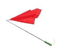 STOBAZA Bandiera Rossa Dell’Arbitro per Addestramento Cavalli Asta Telescopica Estensibile 12 M Bandiera Portatile Resistente al Vento per Competizioni e Segnalazioni Equestri