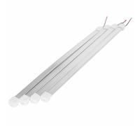 STOBAZA Barre luminose a LED, 12 V, 6 W, confezione da 4 pezzi, per illuminazione esterna di caravan e veicoli, 35 cm, diffusore bianco, impermeabili, facili da installare