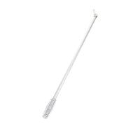 STOBAZA Bastone per Bastone in Alluminio Argento con Manico Vite Asta Manuale per Aprire e Chiudere Bastoni Resistenti per Finestre Piccole e Balconi
