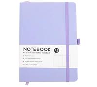 STOBAZA Blocco Note A5 Copertina Rigida Viola Quaderno Aziendale Portatile per Lavoro e Diario di Pianificazione Giornaliera Quaderno per Studenti e Viaggiatori Pagine Spesse e Robusta