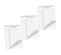 STOBAZA Blocco Note con Lista delle Cose da fare 3 Pezzi Agenda Giornaliera Non Datata Portatile con Agenda Settimanale da Strappare Compatto per Lavoro Casa e Viaggi