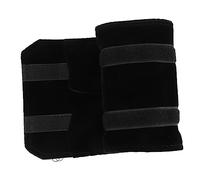 STOBAZA Borsa Da Viaggio Per Gioielli Nera in Velluto, Rotolo Pieghevole Per Riporre Anelli, Custodia Portatile Protettiva Per Organizzare Gioielli, Per Viaggi e Attività Outdoor