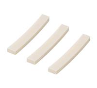 STOBAZA Capotasto per Corde di Chitarra in Osso di Bue Bianco 3 Pezzi Accessori per Chitarra Scanalature Professionali per Fissaggio Corde Superficie Liscia Resistente All’Usura