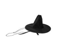 STOBAZA Cappello Tradizionale Hanfu Uomo in Lint Nero Struttura Robusta e Design Storico Coreano per Spettacoli Teatrali e Rappresentazioni Sceniche