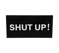 STOBAZA Cartello da Scrivania Silenzioso in Plastica Nera 20X10X8 CM Indicatore di stato per Ufficio e Sala Riunioni Decorazione Compatta per Spazi di Lavoro e Promemoria Silenzio