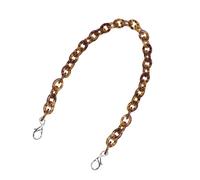 STOBAZA Catena per Borsa Cinghia a Catena Piatta in Acrilico 60 CM, Fermagli Girevoli e Anelli per Borse a Mano e Mini Tote, Accessori per Borse Fai da Te