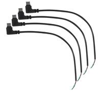 STOBAZA Cavo USB Tipo C Angolo Retto 90° 4 Pin Corto 0,25 M Set da 4 Pezzi Cavo di Alimentazione e Dati Pvc per Riparazione e Creazione Fai da Te