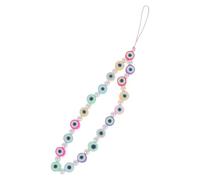 STOBAZA Cellphone Hanging Strap in Polymer Clay With Eye Design Creative Keychain And Phone Wrist Lanyard Lightweight And Fashionable For Mobile Cases Wallets