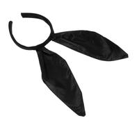STOBAZA Cerchietto con Orecchie da Coniglietta Raso Nero Accessorio Costume Party e Cosplay Fascia Leggera Adulti per Feste Tema e