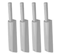 STOBAZA Chiusura a Pressione per Armadietto 4 Pezzi Ammortizzatori Grigio Accessori per Apertura Semplice Porte per Credenza Cucina e Ufficio