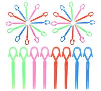 STOBAZA Clip in Salone Colore Casuale 70 Pezzi in Plastica Colorata Piccola Dimensione Superficie Liscia per Parrucchiere per Acconciature Professionali