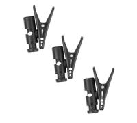 STOBAZA Clip per Filo Auricolare 3 Pezzi, Supporto per Cuffie e Accessori Microfono, Clip di Fissaggio Nera Leggera e Portatile per Organizzazione Cavi su Superfici Verticali e