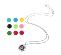 STOBAZA Collana Aromaterapia con Diffusore Oli Essenziali a Forma di Nota Musicale Traforata in Metallo e Feltro, Accessorio Unico per Uomo e Donna da Indossare On The Go