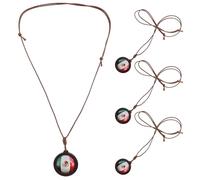 STOBAZA Collana in Legno Ciondolo Patriottico del Calcio a Forma di Pallone, Set da 4 Pezzi Bandiera del Messico, Gioielli Vintage per Appassionati e Oggetti da Collezione Sportivi