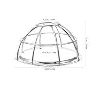 STOBAZA Copertura Protettiva in Metallo per Sensori Antincendio 2 Pezzi Gabbia Antimanomissione per Testine Sprinkler a Parete Laterale 106-132Mm Protezione Resistente Agli Urti per
