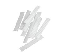 STOBAZA Coperture Protettive in Rete PE per Pennelli Trucco 7X1 CM Set da 100 Pezzi Bianche Custodie Traspiranti per Protezione e Trasporto Makeup Brush per Uso Quotidiano e Viaggi