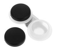 STOBAZA Coppa Doppia per Tavolozza in Plastica con Coperchio Contenitore Portatile per Miscelare Colori Olio e Acquerelli Vaschetta Professionale per Artisti con Design Elegante e Pattern