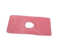 STOBAZA Copri Lettino per Trattamenti con Foro per Viso Telo Spa Resistente e Lavabile Cuscino per Estetica in Rosa per Centri Benessere e Studi di Bellezza