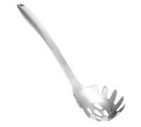 STOBAZA Cucchiaio per Pasta in Acciaio Denti per Spaghetti Utensile Multifunzionale per Noodles Design Antiscottatura e Scolapasta per Cucina Domestica