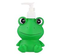 STOBAZA Dispenser per Lozione Flacone per Shampoo per Ragazzo Ragazza Pompa Pressione Contenitore Vuoto Forma di Cartone Animato Rana Verde