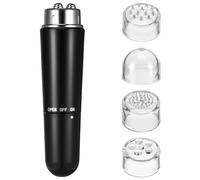 STOBAZA Elettrico Viso e Collo 4 in 1 Rullo in Metallo Galvanico Mini Dispositivo Portatile per Massaggio Occhi e della Pelle Adatto a per Uso Domestico