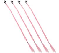 STOBAZA Extension per Coda di Cavallo Intrecciata Sintetica 4 Pezzi Clip Parrucca da Boxe Resistente al Calore Trecce Dall’Aspetto Naturale per Adolescenti e Feste Sportive