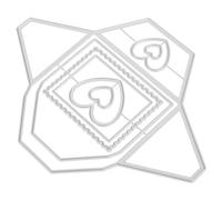 STOBAZA Fustelle Metalliche per Cornici 3D, Acciaio al Carbonio, Argento | Taglio Preciso, Effetto Sfondo Tridimensionale, per Carta e Lamine Sottili, Uso Creativo