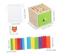 STOBAZA Giocattolo in Legno Per Ordinare i Colori Smistatore Giocattoli in Legno Montessori Per Ragazzo Ordinamento Dei Colori Per Prima Puzzle Abbinamento Dei Design Ispirato Montessori