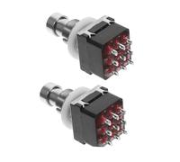 STOBAZA Interruttore a Pedale Per Chitarra 3dpt a 9 Pin, Set Da 2 Pezzi, Pulsante Pedale Effetto, Compatibile Pedali Effetti Elettrici, Accessorio Per Chitarristi e Performance Live