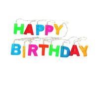 STOBAZA Lampada a Lettere LED Decorativa per Compleanno 13 M in PVC senza Batterie Luce a Stringa Colorata per Feste e Decorazioni Interne per Camere Soggiorno e Balcone