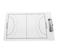 STOBAZA Lavagna Doppia Faccia per Allenatori di Pallamano in PVC Resistente con Porta Pennarelli Integrato Strumento di Strategia per Partite e Allenamenti