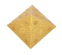 STOBAZA Mini Scultura Piramide Egizia in Resina 9 CM Ornamento Mitico Statuetta Decorativa per Scrivania e Libreria Oggetto D’Arte Antico Egitto per Collezionisti e Appassionati