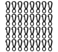 STOBAZA Moschettoni in Plastica Mini a Forma di 8, Clip per Corda da Esterno Resistenti e Antiscivolo, Set da 50 Pezzi per Campeggio, Arrampicata e attività Outdoor