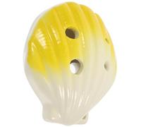 STOBAZA Ocarina in Ceramica a 6 Fori C, Strumento Musicale Portatile per Principianti e Design Cartone Animato Color Conchiglia, per Esercitarsi e Decorazione Interna ed Esterna
