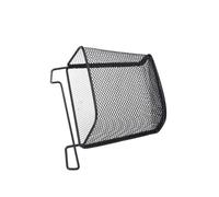 STOBAZA Organizzatore per Ufficio in Ferro Nero Portaoggetti da Appendere senza Fori Cestino Porta Documenti e Penne Sospeso per Risparmio Spazio sulla Scrivania