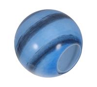 STOBAZA Paralume Globo in Vetro Blu per Lampade Piccole, Diffusione Uniforme della Luce, Resistenza al Calore, Design Elegante e Forma Rotonda per Ufficio
