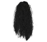 STOBAZA Parrucca Riccia Afro Nera da Donna Capelli Mossi Naturali Stile Chic con Boccoli Accessorio Moda per Feste e Eventi Look Alla Moda per Donne di Colore