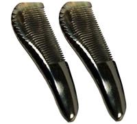 STOBAZA Pettine Di Corno Di Bue Per Chioma 2 Pezzi 13-14 Cm Pettine Multifunzione Da Massaggio Cuoio Capelluto Per Uso Casa e Parrucchiere