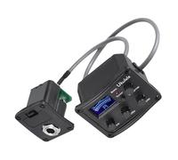 STOBAZA Pickup Elettrico Piezoelettrico per Ukulele 3 in 1 Equalizzatore Eq a 3 Bande e Accordatore Display LCD ad Alta Sensibilità Controllo Regolabile per Bassi Medi e Acuti per