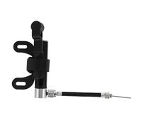 STOBAZA Pompa Manuale Portatile per Bicicletta in Alluminio Mini Pompa Pneumatici e Palloni con Asta Gas Inclusa Leggera e Compatta per Bici da Strada e Sport Nero