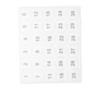 STOBAZA Portapillole Mensile Trasparente 30 Scomparti 3x3 Cm Custodia Porta Medicinali Ermetica Portatile per Viaggio Organizzatore di Pillole Quotidiano