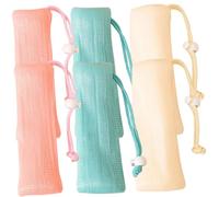 STOBAZA Sacchetti di Detergente a Maglia Esfoliante Colorati 6 Pezzi, Sacchetto Protettore per Detergente per Doccia e Bagno, Sacchetti per Saponette Cordino, per Pulizia Viso e Corpo