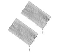 STOBAZA Schermo a Rete per Caminetto 2 Pezzi 61X508 CM Pannello Protettivo Resistente al Calore Copertura in Rete per Soggiorno Sicurezza Contro Scintille e Fiamme