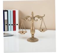 STOBAZA Scultura Bilancia Giustizia Vintage Metallo per Ufficio e Casa Decorazione Libreria e Scrivania Gioielli e Organizer Multifunzionale Retrò