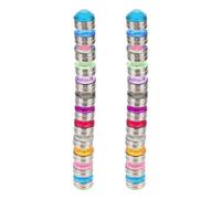 STOBAZA Segnabicchieri da Vino in Acrilico 24 Pezzi Colorati Etichette Resistenti per Bicchieri Identificatori per Feste come Natale e Compleanni Accessori per Riconoscere Bevande e