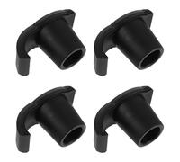 STOBAZA Set 4 Pezzi Puntali Antiscivolo in Plastica per Deambulatore Interfaccia Standard 24 Mm, Accessori per Bastone da Cammino per Anziani, Protezione Pavimenti Uso Interno Quotidiano